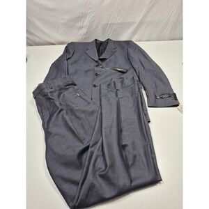 Zanieri Suit Mens 44 Long Gray Wool Super 110s Cerruti 38x37 Italy NWT FLAW